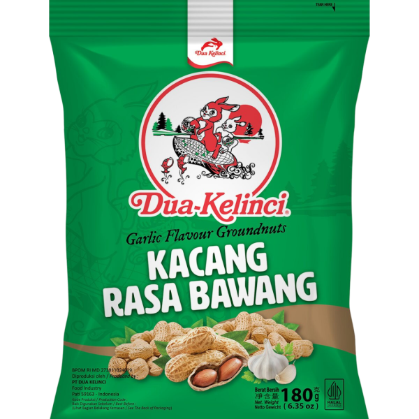 DUA KELINCI ROASTED PEANUT KNOFLOOK 180gr (24)