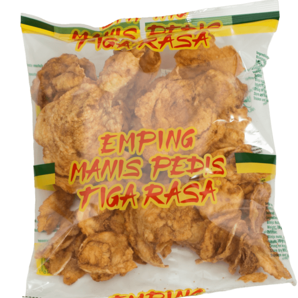 TIGA RASA Gebakken Emping Manis Pedas 70gr (30)