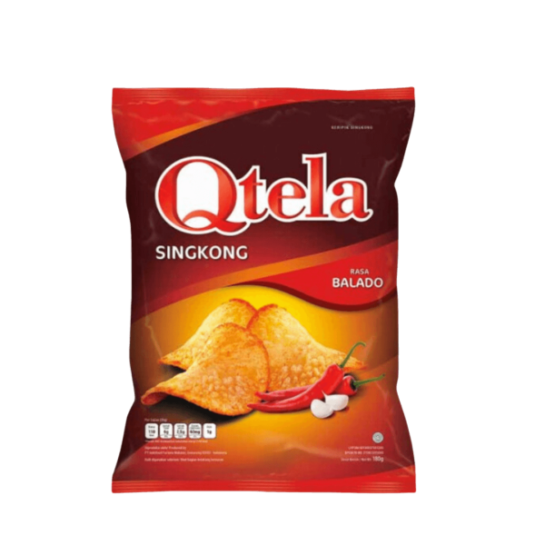 QTELA Cassava Chips Balado 180gr (12)